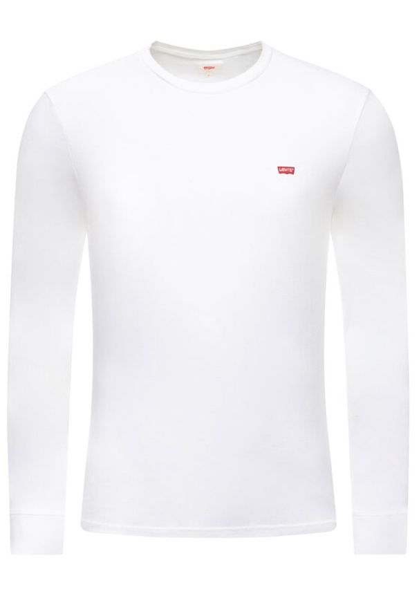 Levi's® Longsleeve Original Logo Tee 72848-0000 Biały Regular Fit. Kolor: biały. Materiał: bawełna. Długość rękawa: długi rękaw
