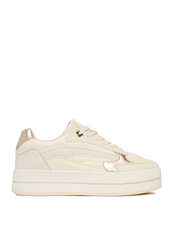 MEXX Sneakersy CEO-MI001010961W Écru. Kolor: kremowy. Materiał: skóra