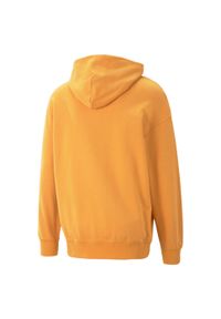 Bluza z kapturem Puma Classics Relaxed Hoodie Tr, Mężczyźni. Typ kołnierza: kaptur. Kolor: pomarańczowy. Materiał: bawełna, materiał