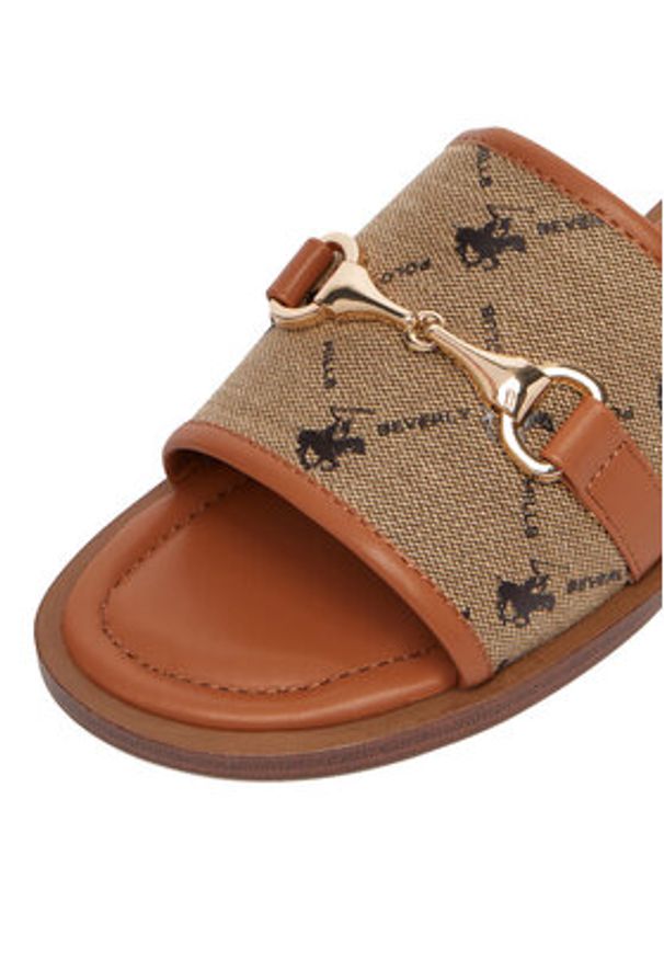 Beverly Hills Polo Club Klapki EO-HY6692-2 Brązowy. Kolor: brązowy. Materiał: materiał