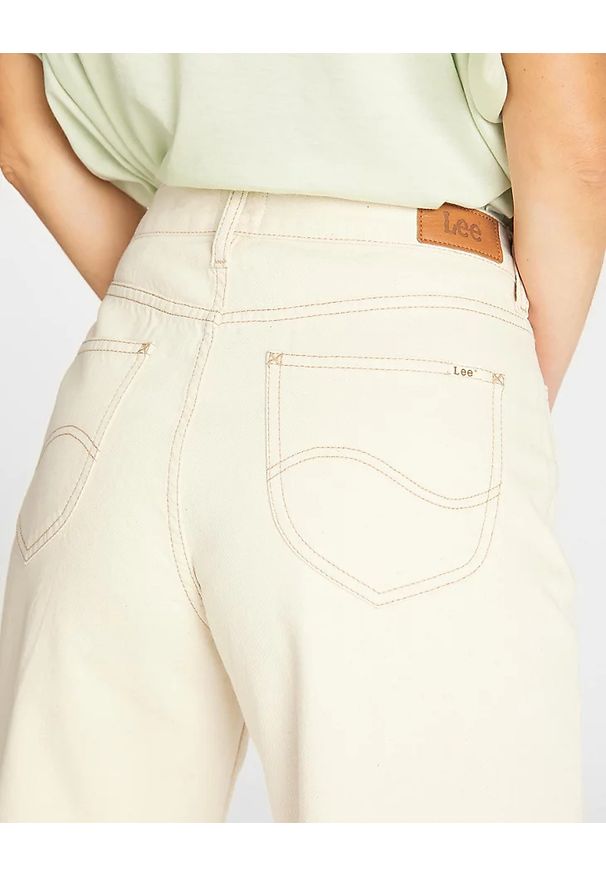 Lee - DAMSKIE SPODNIE JEANSOWE LEE BUTTON WIDE LEG L30GMN35 112106447
