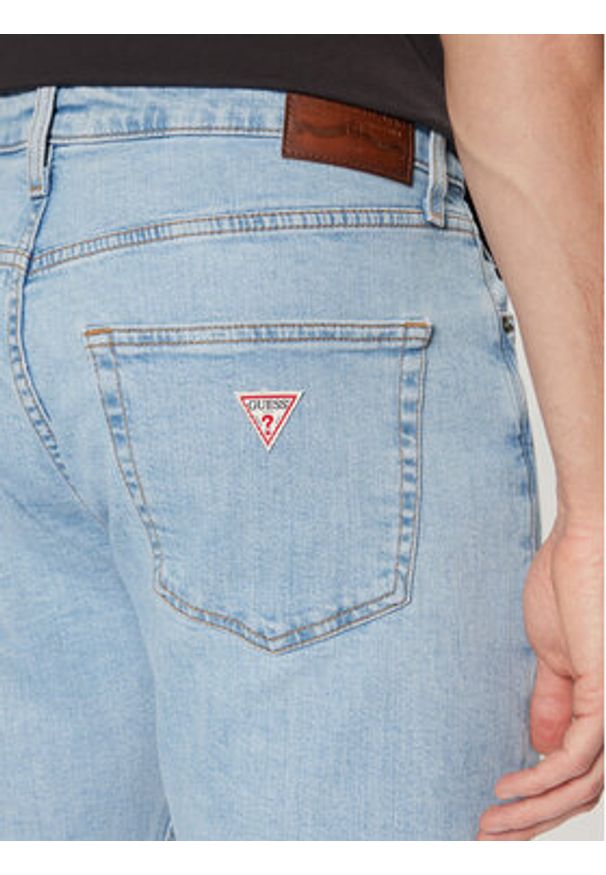 Guess Jeans Jeansy M4YA1C D5DM1 Niebieski Slim Fit. Kolor: niebieski