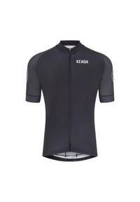 KEADA SPORTS - Męska koszulka kolarska z krótkim rękawem – Czarna. Kolor: czarny. Długość rękawa: krótki rękaw. Długość: krótkie. Sport: kolarstwo