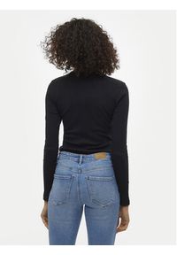 Vero Moda Bluzka Chloe 10306897 Czarny Slim Fit. Kolor: czarny. Materiał: bawełna #5