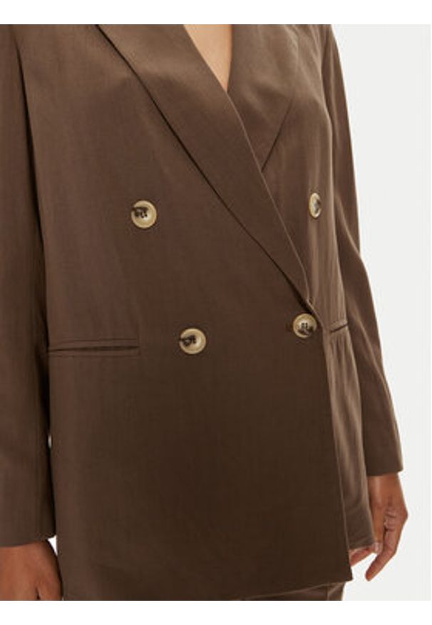 ViCOLO Marynarka TB1567 Brązowy Regular Fit. Kolor: brązowy. Materiał: wiskoza