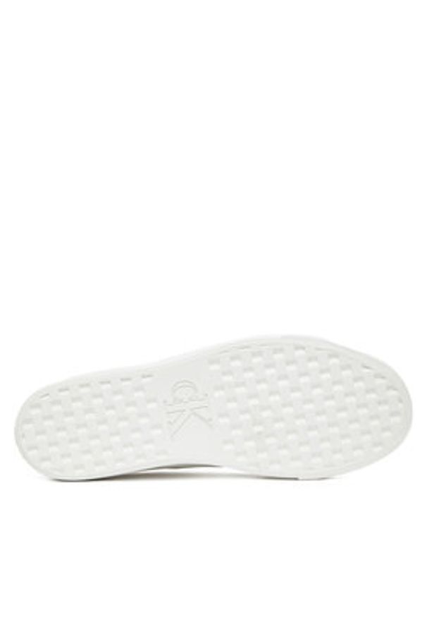 Calvin Klein Jeans Sneakersy Vulc Flatf Jacquard Aop YW0YW01965 Beżowy. Kolor: beżowy. Materiał: materiał