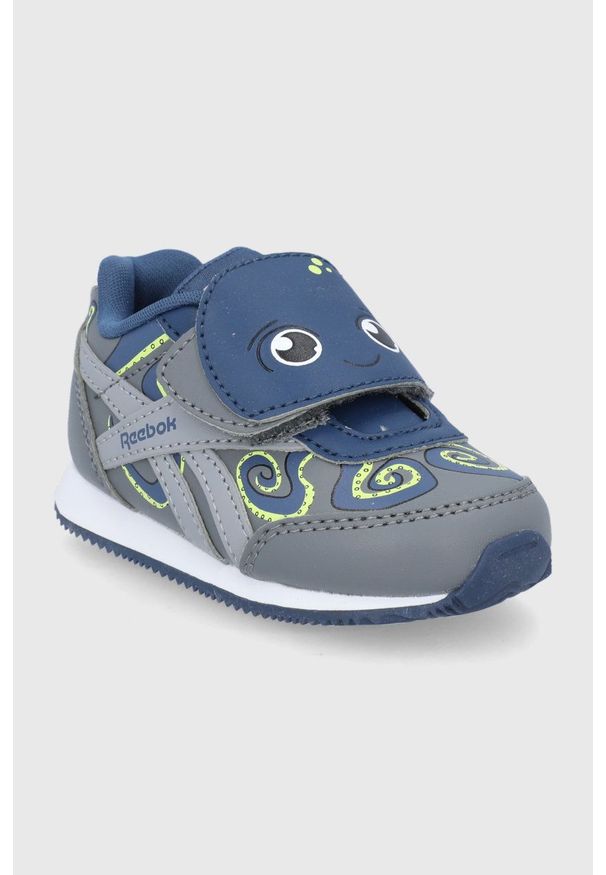 Reebok Classic buty dziecięce REEBOK ROYAL CL JOG kolor szary. Zapięcie: rzepy. Kolor: szary. Materiał: guma. Szerokość cholewki: normalna. Model: Reebok Royal, Reebok Classic. Sport: joga i pilates