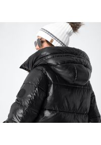 Wittchen - Damski płaszcz pikowany oversizowy czarny. Kolor: czarny. Materiał: nylon, poliester. Długość: długie. Styl: elegancki #3