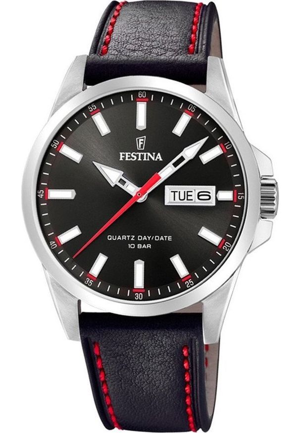 Zegarek Festina Zegarek męski Festina F20358-4 czarny. Kolor: czarny