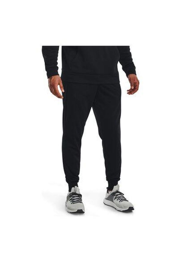Spodnie fitness męskie Under Armour Armour Fleece Joggers. Kolor: czarny. Materiał: dresówka. Sport: fitness
