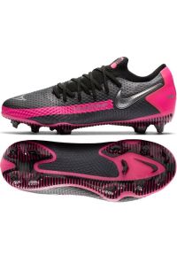 Buty piłkarskie Nike Phantom Gt Elite Fg Jr CK8473-006 czarne czarne. Kolor: czarny. Materiał: materiał, syntetyk. Szerokość cholewki: normalna. Sport: piłka nożna