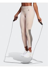 Adidas - Legginsy adidas. Kolor: brązowy. Technologia: Techfit (Adidas) #1