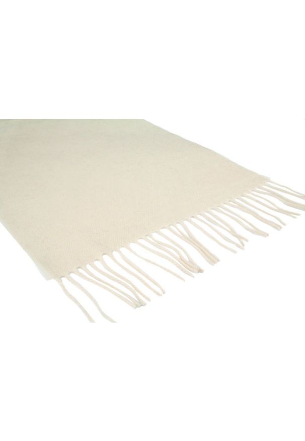 Wełniany Szalik Męski z Kaszmirek - V. Fraas - Brudny Krem. Kolor: beżowy, brązowy, wielokolorowy. Materiał: wełna. Sezon: zima, lato. Styl: elegancki, klasyczny