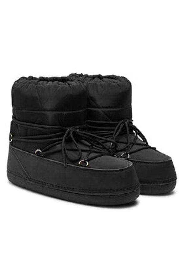 Athlecia Śniegowce Afrai W Boots EA244404 Czarny. Kolor: czarny. Materiał: skóra