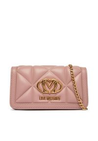 Love Moschino - LOVE MOSCHINO Torebka JC5640PP0OLC0600 Różowy. Kolor: różowy. Materiał: skórzane #5