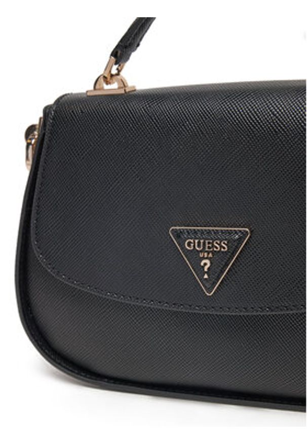 Guess Torebka HWEZG9 52320 Czarny. Kolor: czarny. Materiał: skórzane
