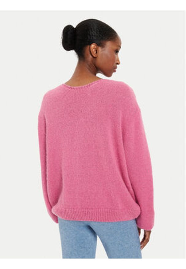 Kontatto Sweter AI2025 3M0194 Różowy Regular Fit. Kolor: różowy. Materiał: syntetyk