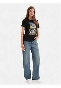 DKNY T-Shirt P61M0WNA Czarny Regular Fit. Kolor: czarny. Materiał: bawełna #4