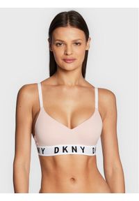 DKNY Biustonosz push-up DK4518 Różowy. Kolor: różowy. Materiał: bawełna. Rodzaj stanika: push-up