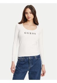 Guess Bluzka O5RI00 KBBU1 Biały Regular Fit. Kolor: biały. Materiał: bawełna