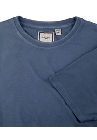 Męski T-Shirt -Brave Soul- Delikatny Efekt Sprania Tkaniny - Granat. Okazja: na co dzień. Kolor: niebieski. Materiał: bawełna. Sezon: lato, wiosna. Styl: casual #2