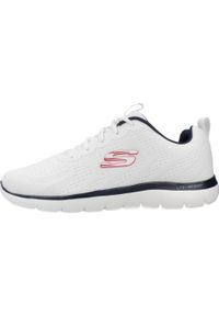 skechers - Kapcie SKECHERS SUMMITS Biały. Kolor: biały. Materiał: tkanina. Model: Skechers Sport. Sport: turystyka piesza