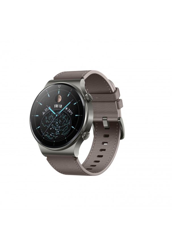 HUAWEI - Zegarek sportowy Huawei Watch GT 2 Pro Classic. Rodzaj zegarka: smartwatch. Materiał: skóra. Styl: sportowy
