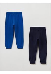 OVS Spodnie dresowe 1842752 Niebieski Regular Fit. Kolor: niebieski. Materiał: bawełna