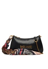 Just Cavalli Torebka 79RA4BD7 ZS748 Czarny. Kolor: czarny. Materiał: skórzane
