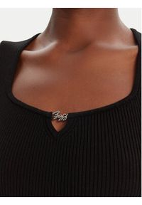 BOSS Sweter Fiura 50543939 Czarny Regular Fit. Kolor: czarny. Materiał: syntetyk, wiskoza #5