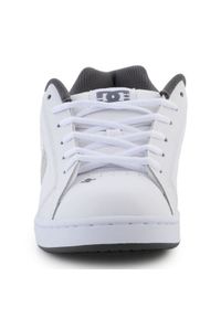 Buty DC Shoes Net M 302361-WWL białe. Okazja: na spacer. Kolor: biały. Materiał: materiał. Sport: turystyka piesza #6