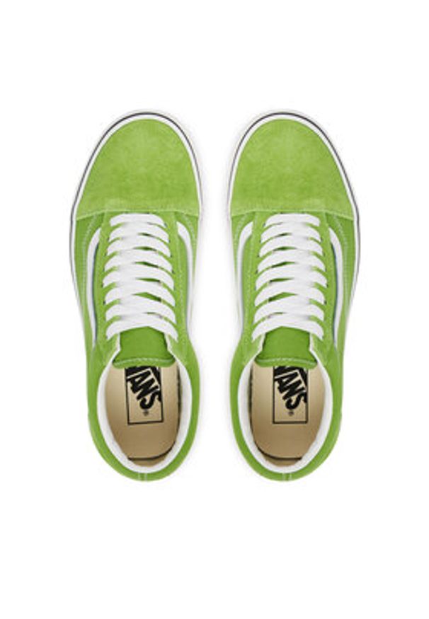 Vans Tenisówki Old Skool VN000D7ZFPB1 Zielony. Kolor: zielony. Materiał: skóra, zamsz