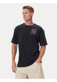 Under Armour T-Shirt Hoops Courtside 6003686 Czarny Oversize. Kolor: czarny. Materiał: syntetyk