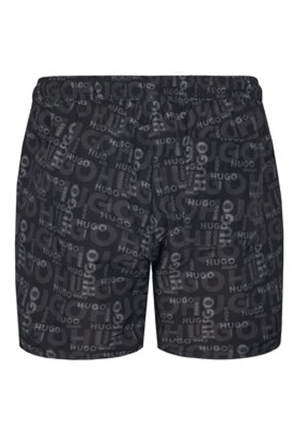 Hugo - HUGO Szorty kąpielowe Rik 50533795 Szary Regular Fit. Kolor: szary. Materiał: syntetyk