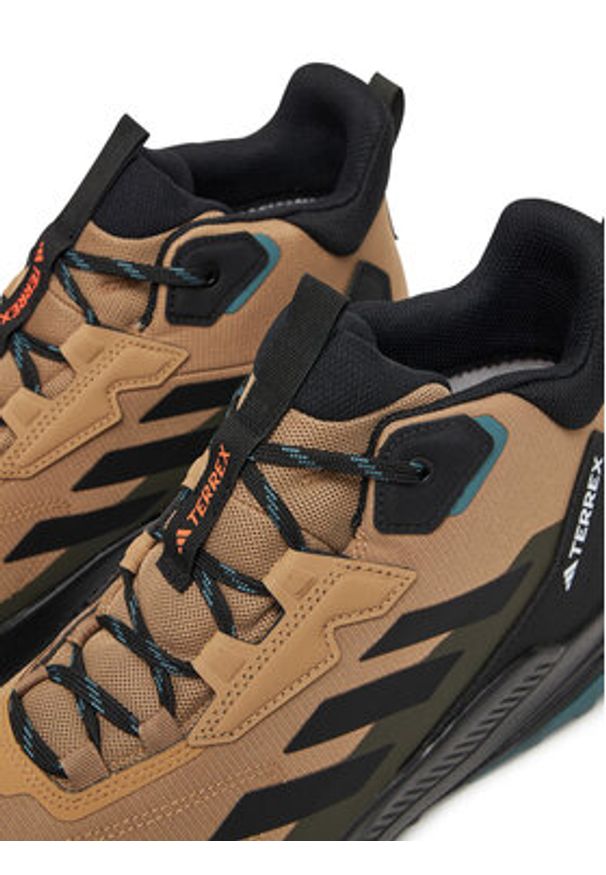 Adidas - adidas Trekkingi Terrex Anylander Mid Rain.Rdy JQ9963 Brązowy. Kolor: brązowy. Materiał: materiał. Model: Adidas Terrex. Sport: turystyka piesza