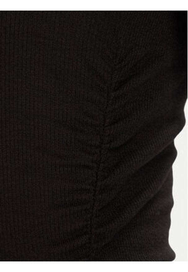 Tommy Jeans Bluzka DW0DW21568 Czarny Slim Fit. Kolor: czarny