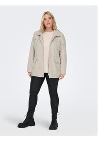 ONLY Carmakoma Parka New Starline 15278695 Beżowy Regular Fit. Kolor: beżowy. Materiał: syntetyk #4