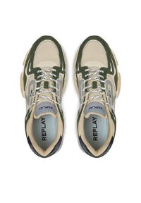 Replay - REPLAY Sneakersy GMS9M .000.C0008T Zielony. Kolor: zielony. Materiał: zamsz, skóra