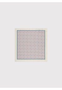 Pako Lorente - PAKO LORENTE –Beżowa poszetka w kolorowy mikrowzór. Kolor: beżowy. Materiał: poliester. Wzór: kolorowy #1