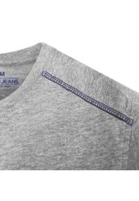 Letni Bezrękawnik Męski (Tank Top) - Pako Jeans - Popielaty. Okazja: na co dzień, na plażę. Kolor: szary. Materiał: bawełna. Długość rękawa: bez rękawów. Sezon: lato. Styl: casual #3