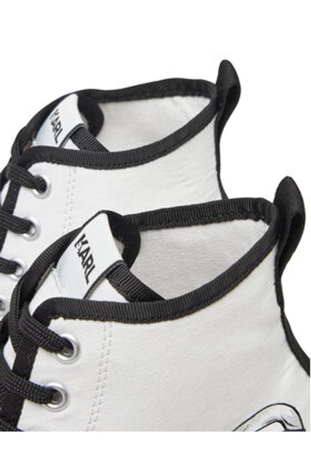 Karl Lagerfeld - KARL LAGERFELD Trampki KL60654T Biały. Kolor: biały. Materiał: materiał