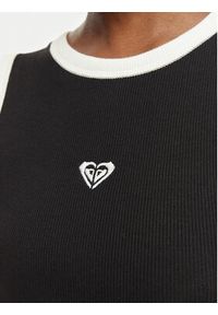 Roxy Sukienka codzienna Iconic Days ERJKD03547 Czarny Slim Fit. Okazja: na co dzień. Kolor: czarny. Materiał: bawełna. Typ sukienki: proste. Styl: casual #2