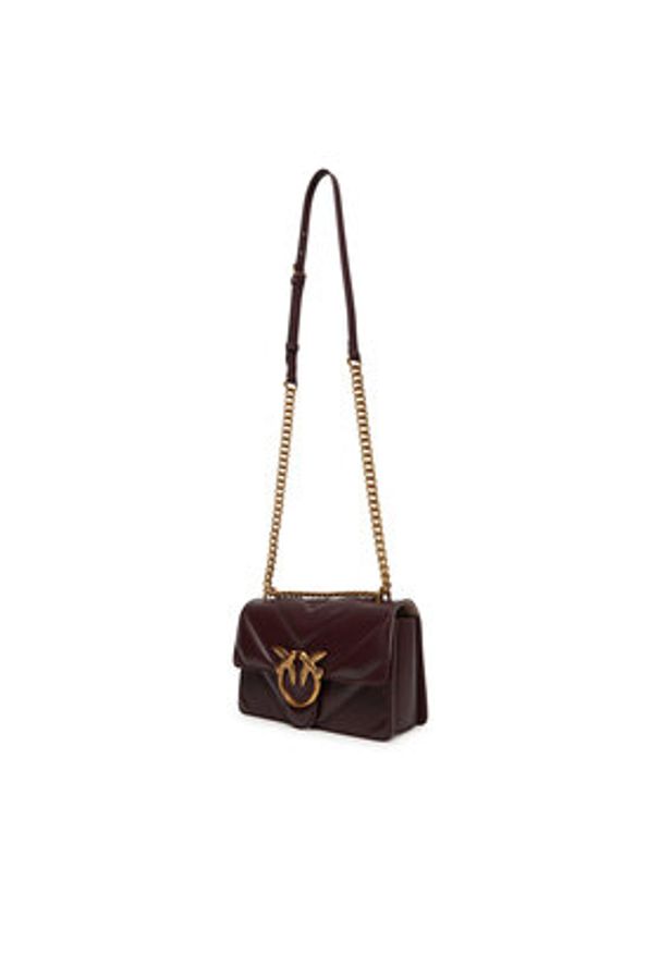 Pinko - PINKO Torebka Love One Mini Light Cl 104550 A26Z Brązowy. Kolor: brązowy. Materiał: skórzane
