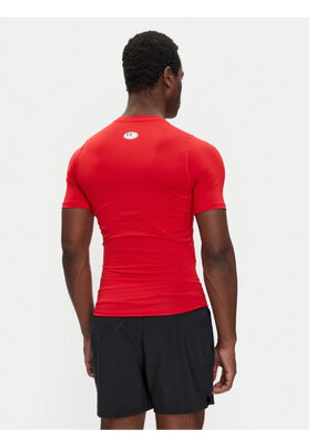Under Armour Koszulka techniczna Ua HeatGear® Armour 1361518 Czerwony Slim Fit. Kolor: czerwony. Materiał: syntetyk