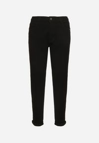 Born2be - Czarne Casualowe Jeansy o Kroju Mom Fit Arettia. Okazja: na co dzień. Stan: podwyższony. Kolor: czarny. Styl: casual #7
