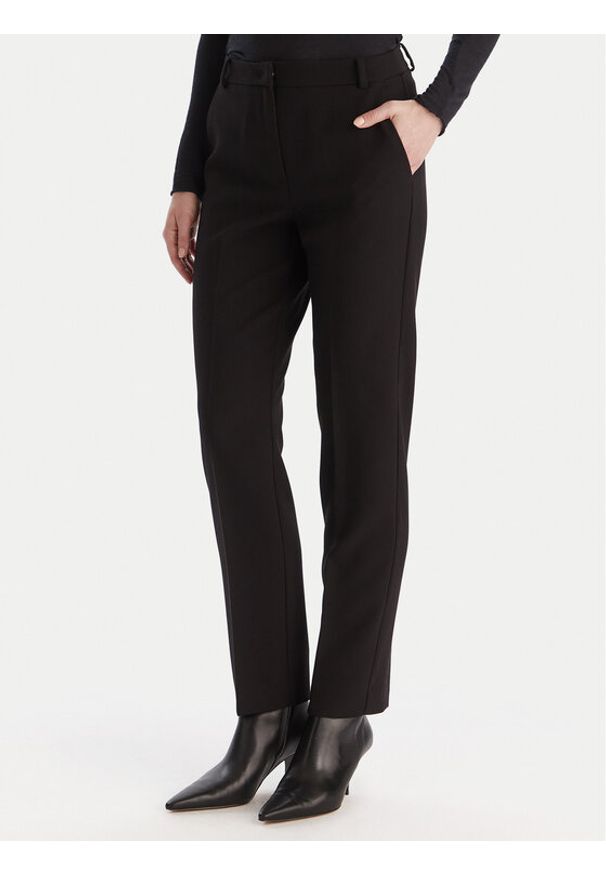 Marella Spodnie materiałowe Eresia 2525136062 Czarny Regular Fit. Kolor: czarny. Materiał: syntetyk