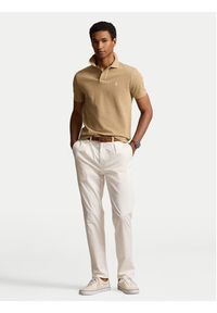 Polo Ralph Lauren Polo 710534735379 Beżowy Regular Fit. Typ kołnierza: polo. Kolor: beżowy. Materiał: bawełna #4