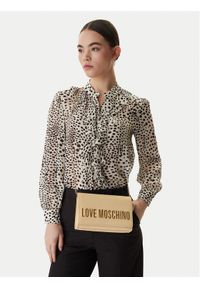 Love Moschino - LOVE MOSCHINO Torebka JC4103PP1OKD0129 Beżowy. Kolor: beżowy. Materiał: skórzane #1
