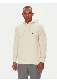 TOMMY HILFIGER - Tommy Hilfiger Bluza Essential MW0MW37235 Beżowy Regular Fit. Kolor: beżowy. Materiał: bawełna