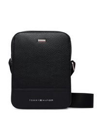 TOMMY HILFIGER - Tommy Hilfiger Saszetka Th Central Mini Reporter AM0AM14433 Czarny. Kolor: czarny. Materiał: skóra #2